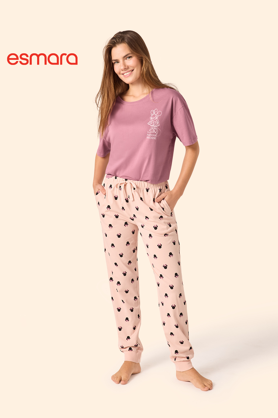 Ženska pidžama s motivom Minnie Mouse
