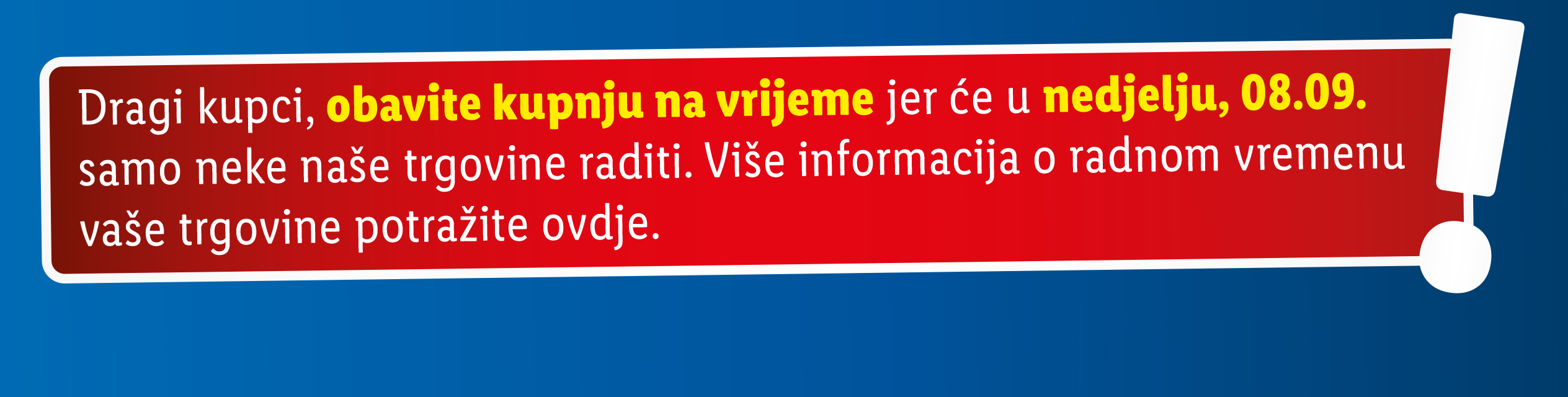 RADNO VRIJEME TRGOVINA